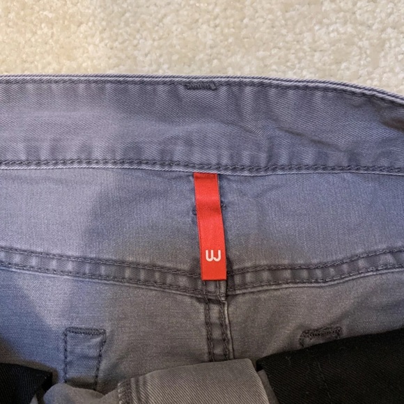 Uniqlo UJ Gray Denim Jeans Skirt Women Size Waist 64cm XS 4 Pockets Zipper - Picture 3 of 10